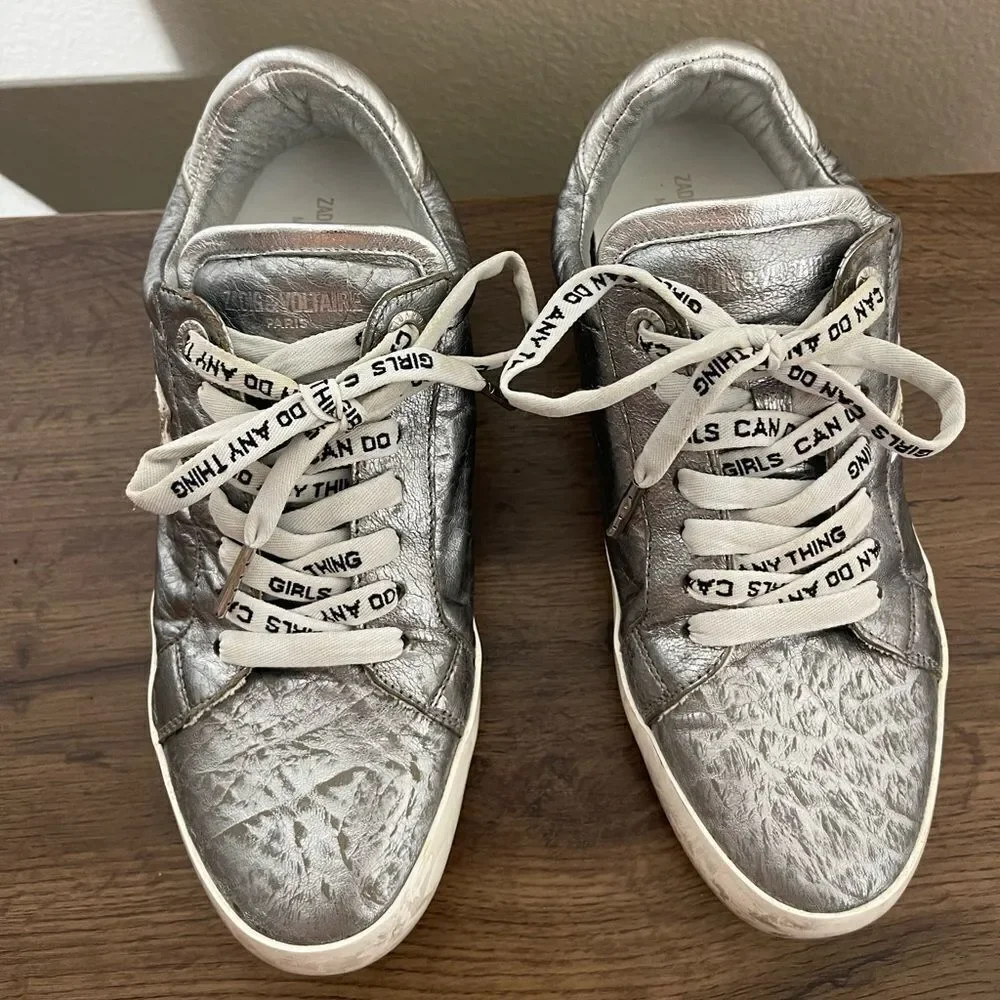 Zadig & Voltaire Silver Sneakers